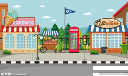 漫画街道图片,漫画般的市井生活画卷